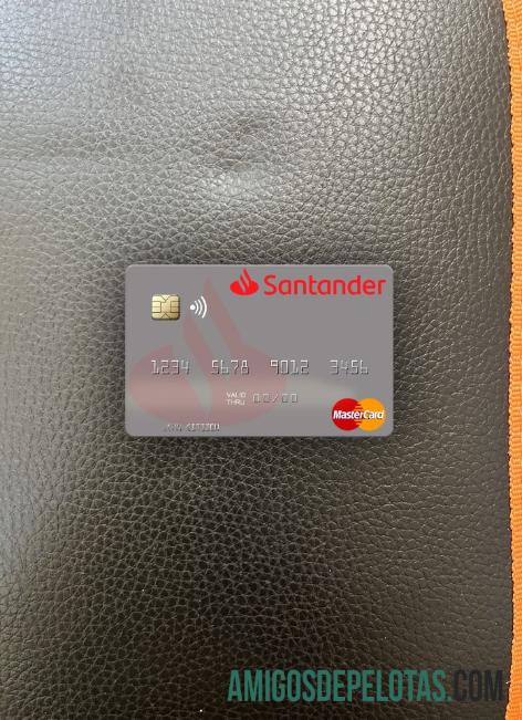 Espanha Banco Santander Mastercard Photolook Frente exemplo